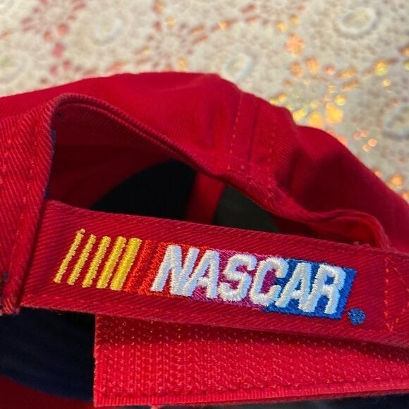 NASCAR Red & Blue Checkers Baseball Cap Hat NEW - Picture 7 of 9